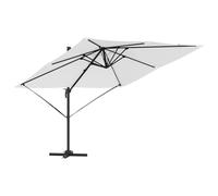 RJPLMFV Ombrellone Cantilever Roma Taupe 286x284x265 cm Alluminio Poliestere