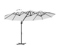 RJPLMFV Ombrellone rettangolare 372 x 198 x 243 cm, colore: Nero