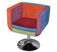 RJPLMFV Poltrona a Cubo con Design Patchwork in Tessuto Sedia da salotto Adatta per uffici soggiorni
