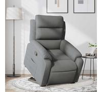 RJPLMFV Poltrona Alzapersona Reclinabile Grigio Scuro in Tessuto Sedia da ufficio Adatta per soggiorni uffici