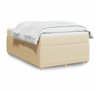 RJPLMFV Rete a Doghe con Materasso Crema 120x200 cm Tessuto