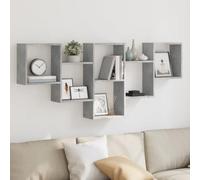 RJPLMFV Scaffale a Muro Grigio Cemento Mensole da Soggiorno Mensole da Bagno for soggiorni 159x18x66 cm in Truciolato