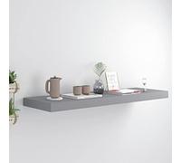 RJPLMFV Scaffale a Parete Grigio Mensole da Soggiorno Mensole da Parete for cucine 80x23,5x3,8 cm in MDF