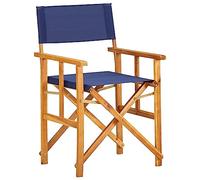 RJPLMFV Sedia da Regista in Legno Massello di Acacia Blu Sedie da Relax Sedie per Terrazze Adatta per balconi