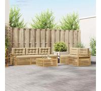 RJPLMFV Set di divani da esterno, 6 pezzi, colore: Bianco Beige