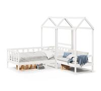 RJPLMFV Set letto da giorno e panca, 80 x 200 cm, colore: Bianco
