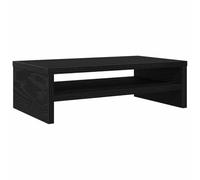 RJPLMFV Supporto per schermo in rovere nero, 42 x 24 x 13 cm, legno composito