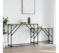 RJPLMFV Tavoli Consolle Impilabili 2pz Rovere Sonoma Legno Multistrato Tavolino Salotto Tavolino Multifunzionale Tavolino Da Caffè Tavolino Da Soggiorno