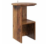 RJPLMFV Tavolino in legno antico Ø 39,5 x 55 cm | Legno ingegneristico, design moderno, superficie antigraffio, facile da pulire, per soggiorno o camera da letto