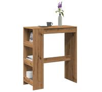 RJPLMFV Tavolo Bar con Rastrelliera Rovere Mensa da Pranzo Scrivania da Cucina Adatta per uffici 90x40x103,5 cm Multistrato