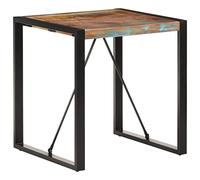 RJPLMFV Tavolo da Pranzo Mensa da Pranzo Adatta per uffici 70x70x75 cm in Legno Massello di Recupero