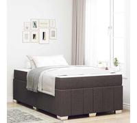 RJPLMFV Telaio letto con materasso marrone scuro, 120 x 200 cm, tessuto