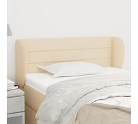 RJPLMFV Testiera ad Orecchio Crema Testiera letto camera da letto Adatta per studi e hotel 93x23x78/88 cm in Tessuto