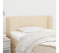 RJPLMFV Testiera ad Orecchio Crema Testiera versatile Schienale letto Adatta per studi e hotel 83 x 23 x 78/88 cm in Tessuto