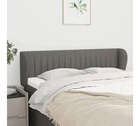 RJPLMFV Testiera ad Orecchio Grigio Scuro Testiera letto camera da letto Adatta per studi e hotel 147x23x78/88 cm in Tessuto