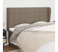 RJPLMFV Testiera ad Orecchio Tortora Testiera letto camera ospiti Schienale letto Adatta per studi e hotel 163x23x118/128 cm in Tessuto