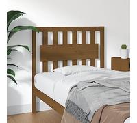 RJPLMFV Testiera in legno massiccio pino 95,5 x 4 x 100 cm | Design rustico, comodo supporto per la schiena per camera da letto, compatibile con cornici specifiche