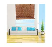 RJPzidK Elegante Tende a Rullo in bambù Carbonizzato Senza Fili - Tende a Rullo in bambù retrò, Diffusore di Luce Privacy per Finestre Aspetto Naturale Facile da Installare(W100xH190cm/39x75in)