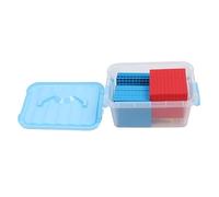 Rjrjc Base interattiva per l'apprendimento della Matematica, Dieci Blocchi, manipolatori educativi in plastica Durevole per l'uso in Classe, 1 Set
