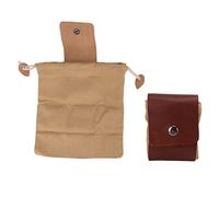 Rjrjc Borsa per il foraggiamento, Con dettagli in pelle di mucca, Custodia per il foraggiamento appesa alla vita, Per riporre frutta, verdura e attrezzi da giardino, Colore kaki, 88g