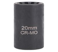 Rjrjc Brake Caliper Socket,4 Point Square Socket, Metric Square Impact Socket,Pneumatic Socket Tool for Auto Repair Mechanical Maintenance (20 mm x 10 punti)