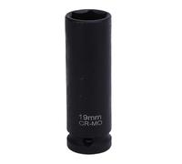 Rjrjc Impact Socket,19mm Thin Wall Impact Socket,1/2 inch Drive 6 Point CR MO Steel for Automotive Maintenance Repairs,Wrenches Sets