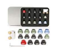 Rjrjc Kit comparatore per la misurazione dello Spazio in Lega di Alluminio per Vari calibri di Pistola