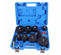 Rjrjc Kit tester perdite turbo da 9 pezzi con manometro, test perdite pressione aria turbocompressore per la maggior parte dei veicoli turbo, automobili, camion leggeri, materiale in