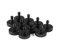 Rjrjc Nuevo Adaptador de tornillo 1/4 macho a 1/4 hembra Soporte para tripode de cámara Accesorio para soportes para tripode de cámara Aleación de aluminio 23 mm de diámetro 20 mm