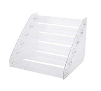 Rjrjc Organizzatore espositore per espositori per trucco per smalti acrilici trasparenti a sei strati durevole e staccabile, 31x24,8x21,2 cm, per salone di bellezza e deposito di
