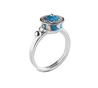 RJSQAQE Anelli rotanti Anello ruota di preghiera tibetana buddista Anello OM Q7M5 Decomprimere Mantra floreale