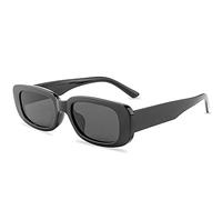 RJSQAQE Occhiali da sole quadrati rettangolari retrò da donna, occhiali alla moda per guida, unisex adulti