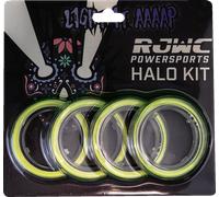 RJWC POWERSPORTS 234003 HALO KIT LED 2 GREEN LAMPADINA COMPLETA