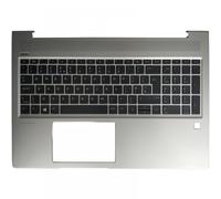 RJXDUPHT Tastiera Portatile Italiana Spagnola UK Compatibile con ProBook 15 450 G6 455 G6 455R G6 450 G7 455 G7 455R G7 con Coperchio Superiore poggiapolsi(UK No Backlit)