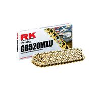 RK CHAIN CATENA MXU PASSO 520 CROSS ENDURO CON U-RING 120 MAGLIE ORO GOLD