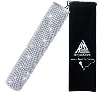 RK - Custodia per impugnatura per microfono wireless Shure SLX2, BLX2 / SM58, BETA58, BETA87, BETA83, PG58 Crystal, unico cordless palmare brillante su tour e programmi TV, diamanti argento