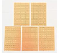 Rk Education, veroboard/Stripboard in rame per prototipazione PCB, misura media, 64 x 95 mm, confezione da 5