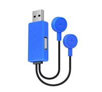 RK-HYTQWR Caricabatterie USB Magnetico 26650 21700 20700 18650 16340 Batteria agli ioni di Litio Cellulare, Caricabatterie Magnetico USB, Blu