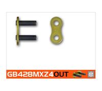 Rk Maglia Della Catena Rivet 428 Mxz4 Gold