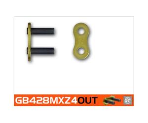 Rk Maglia Della Catena Rivet 428 Mxz4 Gold