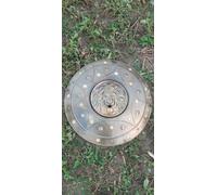RK NAUTICAL INSTRUMENT Scudo medievale da leone, 61 cm, rotondo, in acciaio, decorazione da parete, armatura cavaliere, scudo decorativo con mascotte di leone