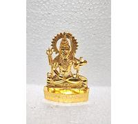 RK NAUTICAL INSTRUMENT Statua decorativa placcata oro di Lord Ganesha, statuetta divinità indù, arte religiosa indiana tradizionale