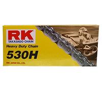 RK Racing Chain M520HD-120-02 M520HD-120 (serie 520) 120 maglie catena standard non O-ring con collegamento di collegamento, confezione da 2