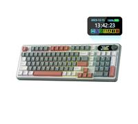 RK ROYAL KLUDGE S98 Tastiera meccanica con display intelligente e manopola, wireless BT/2.4G/USB-C montaggio superiore 96%, sostituibile a caldo, supporto software, suono cremoso, 98 tasti, ITA QWERTY