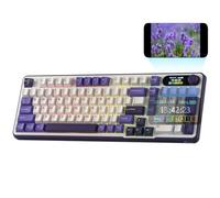 RK ROYAL KLUDGE S98 Tastiera meccanica con display intelligente e manopola, wireless BT/2.4G/USB-C montaggio superiore 96%, sostituibile a caldo, supporto software, suono cremoso, 98 tasti, ITA QWERTY