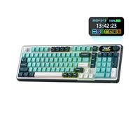RK ROYAL KLUDGE S98 Tastiera meccanica wireless display intelligente,QWERTY | RGB montaggio superiore 96% BT/2.4G/USB-C,hot swap, smorzamento rumore 5 strati ammortizzato, batteria potente, 98 tasti