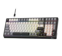 RK ROYAL KLUDGE Tastiera da gioco a 100 tasti con cavo, intelligenza artificiale, tasti meccanici, traduzione vocale in tempo reale, hot-swap, RGB, due porte USB e supporto software AI, QWERTY