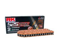 Rk 525zxw Rivet Chain Arancione 118 Links
