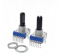 RK14 verticale singola fila 7-Pin Dual Gang potenziometro compatibile con B50K e B100K per il controllo del segnale audio (B100K)