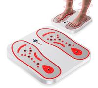 Rkdely Massaggiatore per Piedi, EMS Massaggio Piedi Circolazione, Massaggiatore Plantare con Riscaldamento e Magneti 8 Modalità e 20 Intensità, Massaggia Elettrico per Sollievo dal Dolore Muscolare
